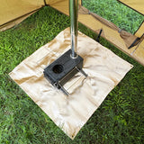 SOLOWILDER Fire Pit Mat 40" Wood Stove Under Grill Mat for Deck BBQ Fireproof Floor Tent Campsite Insulation Protection SoloWilder