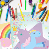 Bendon Inc. Unicorn Coloring and Activity Book with Crayons and 30 Stickers (48470) Bendon