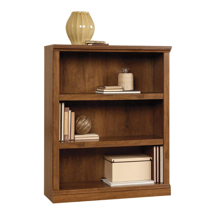 Sauder Miscellaneous Storage 3-Shelf Bookcase/ Book shelf, Oiled Oak finish - WoodArtSupply