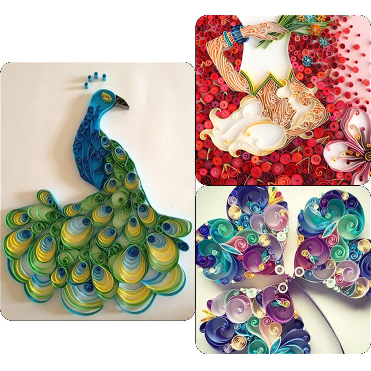 TUPARKA 19 Pcs Paper Quilling Kits 45 Colors 900 Strips Quilling Art Paper DIY Craft TUPARKA