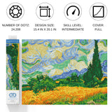 DIAMOND DOTZ Wheat Fields (Van Gogh) Scenery Diamond Painting Kits for Adults - Diamond Art Kits a Relaxing Creative Craft Kit with Dotz Gems 20"x15.3" DIAMOND DOTZ