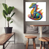 Woodemon Wooden Puzzles for Adults, Dragon Wooden Jigsaw Puzzles Kids, (M-200pcs) Unique Shaped Animal Wood Puzzles, Wooden Animal Puzzles for Adults and Kids Family Christmas Puzzle 12.2 * 10.5in Woodemon