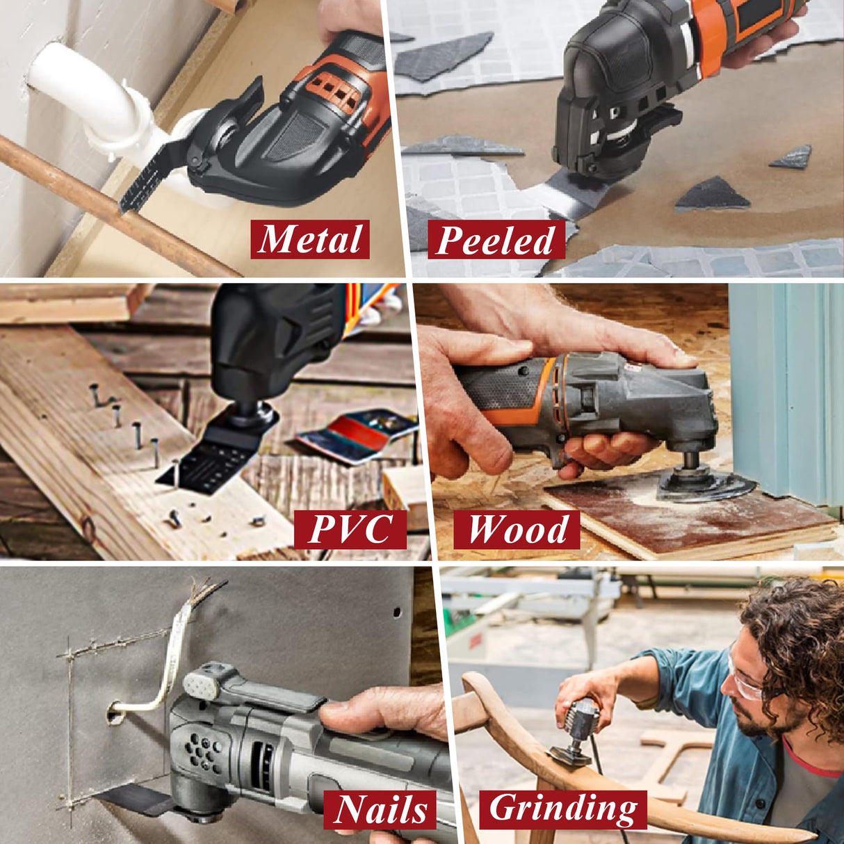 162𝑷𝑪𝑺 Oscillating Saw Blades Accessories - Multi Tool Blades and Sanding Kits - Precise Cuts on Wood, Metal, Plastics - Quick Release Compatible with Dewalt,Milwaukee Makita, Ryobi, Rockwell Vypart