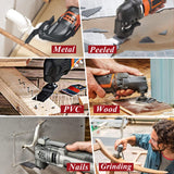 162𝑷𝑪𝑺 Oscillating Saw Blades Accessories - Multi Tool Blades and Sanding Kits - Precise Cuts on Wood, Metal, Plastics - Quick Release Compatible with Dewalt,Milwaukee Makita, Ryobi, Rockwell Vypart