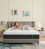 ADDNUSS Queen Mattresses,Memory Foam 10 Inch Hybrid Black Queen Mattress in a Box,Individual Pocket Spring Breathable Comfort for Sleep Supportive and Pressure Relief,CertiPUR-US. ADDNUSS