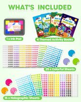 D-FantiX My Storybook Art Kit & Dot Art Sticker Activity Book with Ink Pad D-FantiX