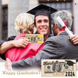 Cupike Personalized Wooden Graduation Money Holder Custom Graduation Card Box with Name Customize Cash Holder Envelope Senior Gifts for 2024 Graduates (01) Cupike