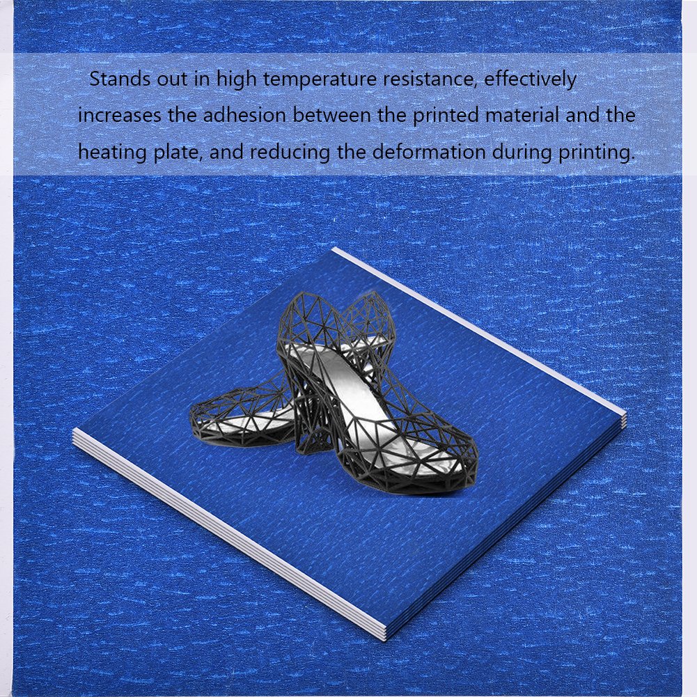 Printers Label,5Pcs Printer Sticker Tape 3D Printer Parts Pressure Sensitive Paper Adhesive Sticker Tape for 3D Printer Hot Bed 3D Printer Bed(210 X 200mm) Yosoo