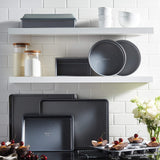 Calphalon 10-Piece Nonstick Bakeware Set, Includes Baking Sheet, Cookie Sheet, Cake Pans, Muffin Pan, and More, Dishwasher Safe, Silver Calphalon