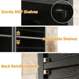 IRONCK Tall Narrow Bookshelf 8 Tiers 71in Set of 2, Compact Corner Bookcase, Easy to Match for Living Room, Office, Study, Bedroom IRONCK