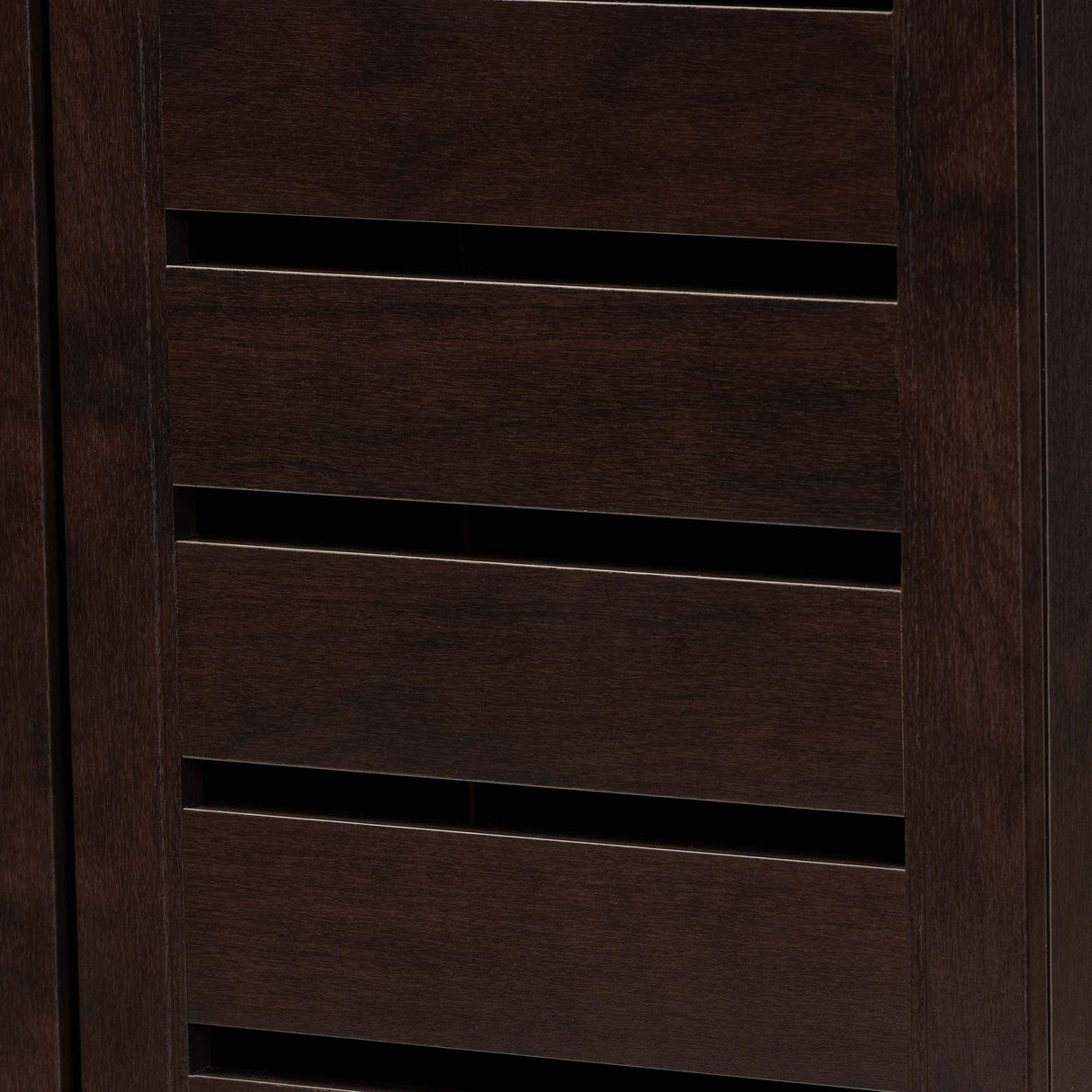 Baxton Studio Adalwin 3-Door Shoe Storage Cabinet, Dark Brown (118-6517-HiT) Baxton Studio