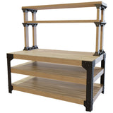 2x4basics 90164MI Custom Work Bench and Shelving Storage System, Black 2 X 4 BASICS
