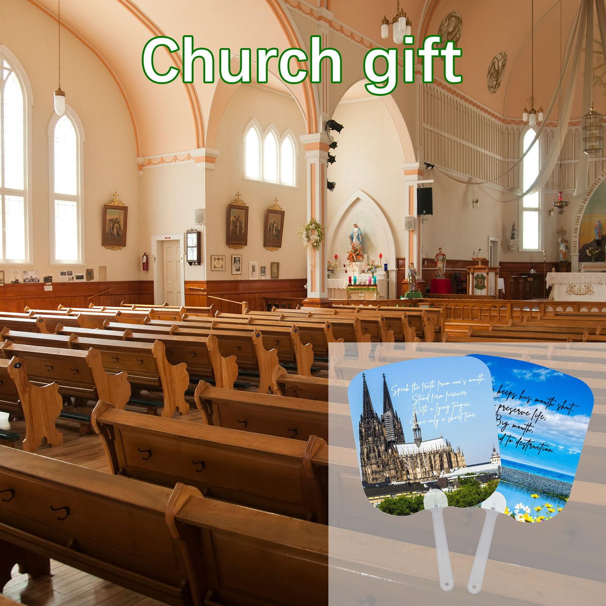 GEKIXUTP 15 Pcs Church Fans Handheld Set,Sublimation Fans Blank Double-Sided Sublimation Paddle Fan Blanks ，DIY Hand Fans for Church Parties and Wedding Fans for Guests GEKIXUTP