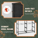 WLIVE Dresser for Bedroom with 8 Drawers, Wide Fabric Dresser for Storage and Organization, Bedroom Dresser, Chest of Drawers for Living Room, Closet, Hallway, Charcoal Black Wood Grain Print WLIVE