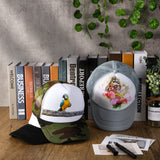 3 Pieces Sublimation Trucker Hat Sublimation Blank Mesh Hat Adjustable Sublimation Blank Polyester Mesh Cap (Black and White, Grey and White, Camouflage Color) Geyoga