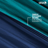 ENO SingleNest Hammock - Lightweight, 1 Person Portable Hammock - for Camping, Hiking, Backpacking, Travel, a Festival, or The Beach - Seafoam/Navy ENO