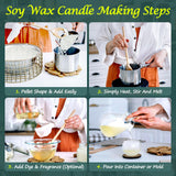 SWIGRANCE Soy Wax Pellets 5LBS / 2.27kg, Natural Soy Candle Wax Candle Making Supplies, for Making Pillars, Container and Molded Candles, Cire de SOJA SWIGRANCE