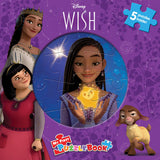 Disney Wish My First Puzzle Book - Jigsaw Puzzles for kids, 10-page board book, 5 puzzles to enjoy Phidal