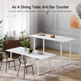 ONBRILL Standing Desk, 63x29.5 Inches Stand Up Desk with 4 Legs, Rectangle Desk with 2 Dual Motor & Memory Controller, Sit Stand Desk Adjustable Height from 28-46" for Computer Workstation, White ONBRILL