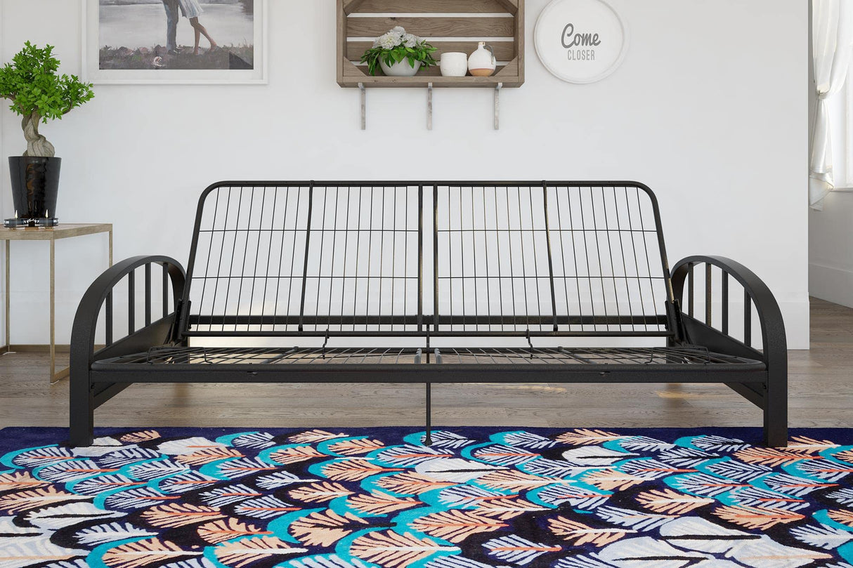 DHP Aiden Metal Futon Frame, Black DHP