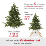 White Christmas Tree Stand Metal Xmas Tree Base Holder Stand for 10ft Real Tree Christmas Tree Decorations Fits Up to 4.9" Xmas Tree Trunks Tree Nest