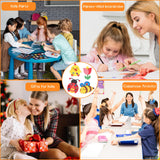 GEWUJATOP 18 Wooden Magnet Set,Wooden Art Craft Supplies Painting Kit for Kids,Easter Basket Stuffers,Classroom Exchange Gift for Boys Girls,Party Favors Crafts Birthday Gifts for Kids GEWUJATOP