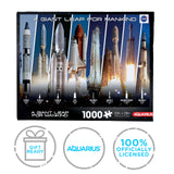 AQUARIUS NASA Rocket Grid Puzzle (1000 Piece Jigsaw Puzzle) - Glare Free - Precision Fit - Virtually No Puzzle Dust - Officially Licensed NASA Merchandise & Collectibles - 20x28 in AQUARIUS