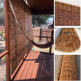 Bamboo Roll Up Outdoor Blinds – Natural Thermal Insulated Blackout Shades for Privacy and Cool Spaces YYmmDQ