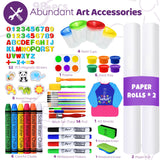 Joyooss Art Easel for Kids, Adjustable Standing Wooden Toddler Kids Easel Double Sided Drawing Board Whiteboard & Chalkboard Dry Easel Board, Art Easel for Kids Age 2-4 4-8 9-12 Painting Set Joyooss