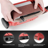 Eastvolt 7 Amp Belt Sander 200-360RPM with 6 Variable Speed, 3 x 18 Inch Belt Sander with 20 Pcs Sanding Belts, Screw Clamps, Dust Bag Eastvolt