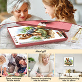 Acudotr Diamond Painting Kits for Adults, 5D DIY Diamond Art Kits for Beginners, Full Drill Diamond Painting Kits for Home Wall Decor, Dog, 12x12 Inch Acudotr