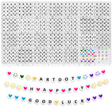 ARTDOT 1400 PCS Letter Beads, 28 Styles Friendship Bracelets Assorted Alphabet Preppy Jewelry Making Kit with Case ARTDOT