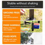 10 x 10 Pop Up Canopy Tent Anti-UV, Straight Leg and Easy up Sun Shelter for Parties, Camping, Commercial, Instant Canopy with Portable Bag, 4 Sand Bags(White) PayLessHere