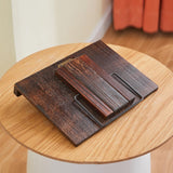 GZQWDC Wooden Book Stand Holder Adjustable,Portable Desktop Organizer for Cookbooks/Tablets,Hands Free Reading Rest with Ergonomic Design, Fits Books & iPads GZQWDC
