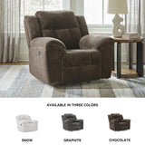 Signature Design by Ashley Frohn Urban Manual Rocker Recliner with Pillow-Top Arms, Dark Brown Signature Design by Ashley
