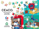 Ceaco - Disney's 100th Anniversary - Stitch Collage - 300 Oversized Piece Jigsaw Puzzle Ceaco