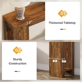 Tribesigns 70.9-Inch Extra Long Console Table, Farmhouse Wood Sofa Table Behind Couch, Narrow Entryway Accent Table for Living Room, Hallway, Entrance, Foyer, Dark Brown Tribesigns