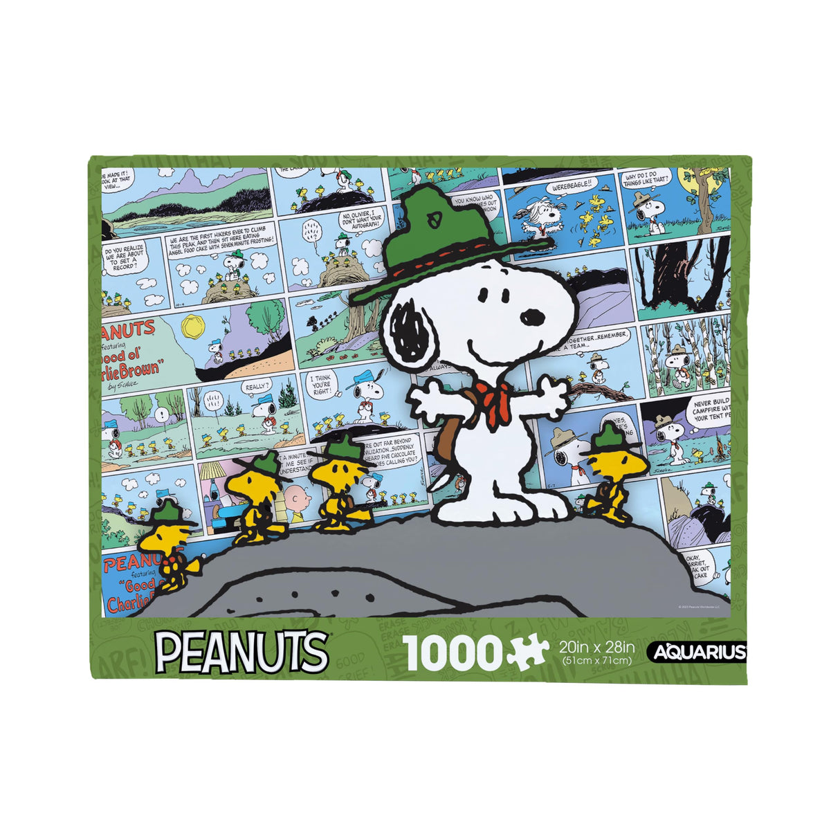 AQUARIUS Peanuts Snoopy Beagle Scouts - Comic 1000 Piece Jigsaw Puzzle(1000 Piece Jigsaw Puzzle) - Glare Free - Precision Fit - Officially Licensed Peanuts Merchandise & Collectibles - 20x28 Inches AQUARIUS