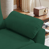 Chireca 80" Convertible Sectional Sofa, Small L Shaped 3 Seat Couch with Reversible Storage Chaise, Modern Polyester Fabric Sofa Couches for Living Room, Apartment and Small Space, Green Chireca