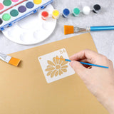 64 pcs Small Stencils for Crafts, Reusable 3 Inch Stencils, Including Flower Plant & Butterfly Patterns, DIY Craft Paint Great Templates for Painting on Wood, Fabric, Wall, Rock & Home Decor KFHENSOMR