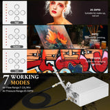 Ovaga 55PSI Ultra-Silent Airbrush Kit, Dual-Action Multi-Function Airbrush Set with Compressor for Painting Portable Air Brush Set for Cake Decoration Makeup Art Craft Nail Design Model Tattoo Ovaga