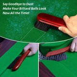 Adhafera Pool Table Brush for Felt, Billiard Table Brush Set Made of Solid Wood, Pool Table Accessories for Pool Table Cleaning Adhafera