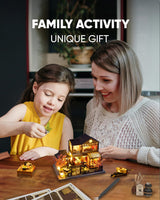 DIY Miniature House Kit, Mini House Kit for Beginners, Mayberry Street Miniatures, Model Building Craft Diorama Kit, Ideal Gifts for Birthday, Christmas(Japanese Garden House) Flybean