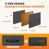 Sweetcrispy 8 Drawer Dresser with Fabric Bins Fabric Storage Tower Organizer for Bedroom Closet Hallway Entryway Tall Chest of Drawers with Steel Frame Wood Top Easy Pull Handles,Grey Sweetcrispy