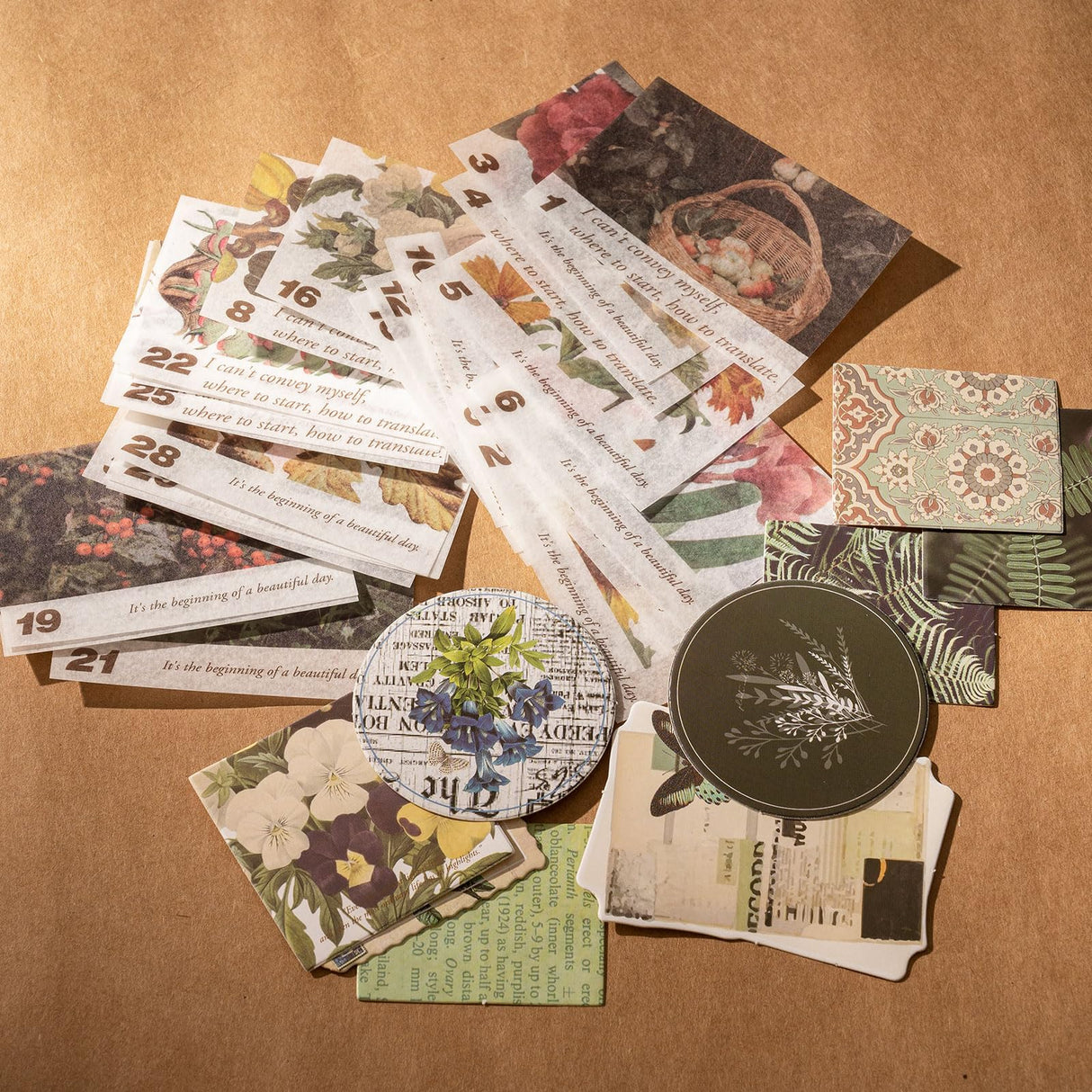 YagCu Scrapbook Kit for Beginners, Aesthetic Junk Journal Supplies, Scrapbooking and Journaling Materials, Bullet Journals Stationery, Planner DIY Arts Craft, Women Adults YagCu