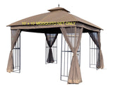 APEX GARDEN 10' x 10' Gazebo Replacement Mosquito Netting (Tan) APEX GARDEN
