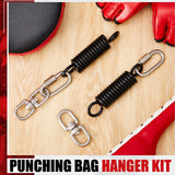 Zonon 8 Pcs Punching Bag Hanger Kit Heavy Bag Spring M8 Double Eye Swivel with Snap Hook Stainless Steel Heavy Bag Hanger for Boxing Bag, Gym Swing, Trapeze, Hammock up to 1000lbs Zonon
