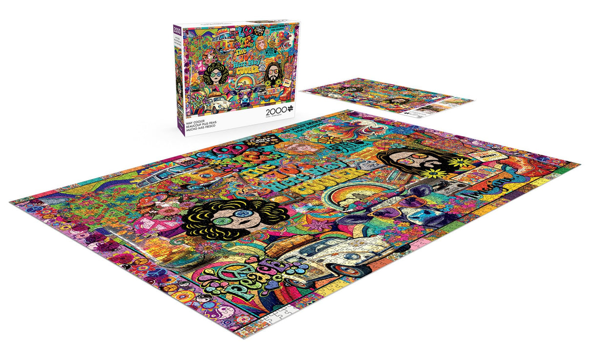 Buffalo Games - Lois Sutton - Way Cooler - 2000 Piece Jigsaw Puzzle for Adults -Challenging Puzzle Perfect for Game Nights - Finished Size is 38.50 x 26.50 Buffalo Games