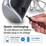 Hamilton Beach Professional Cordless Electric Hand Mixer with Infinite Speed Control, Powerful DC Motor for Effortless Mixing, Quick Recharging, LCD Screen, Whisk, Storage Case, Black (62673) Hamilton Beach Professional