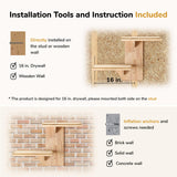 FUKUMARU Cat Wall Shelves, 2 Platform Cat Wall Furniture, Tree Shape Wall-Mounted Cat Floating Shelf with Sisal Mat, Solid Rubber Wood Cat Perch for 16 Inch Drywall, Suitable for Climb, Play, Nap FUKUMARU